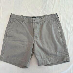 J Crew Dark Gray Chino Shorts. 32W 7” Inseam. Gently Worn.